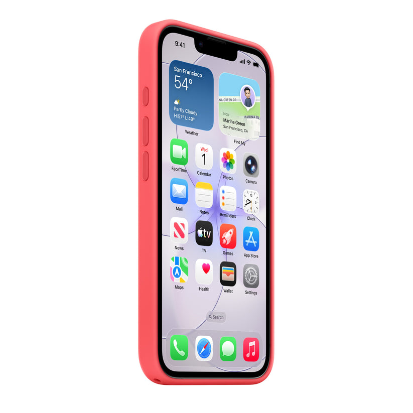iPhone 17e Silicone Case with MagSafe – Bright Guava - iSTYLE.sk