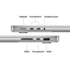 MacBook Pro 14", Apple M5 čip, 10jadrové CPU, 10jadrové GPU, 32 GB, 2TB SSD, SK - Strieborná