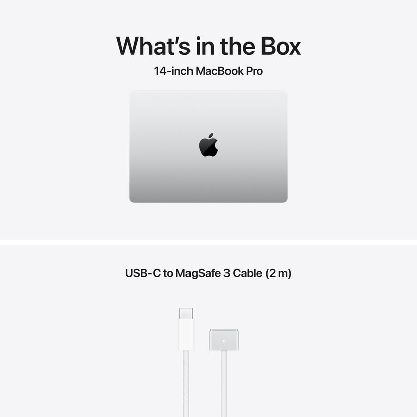 MacBook Pro 14", Apple M5 čip, 10jadrové CPU, 10jadrové GPU, 32 GB, 1TB SSD, INT - Strieborná