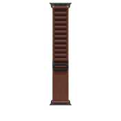 Apple Watch 49 mm – Alpská slučka – Červená – Veľký – čierny titán