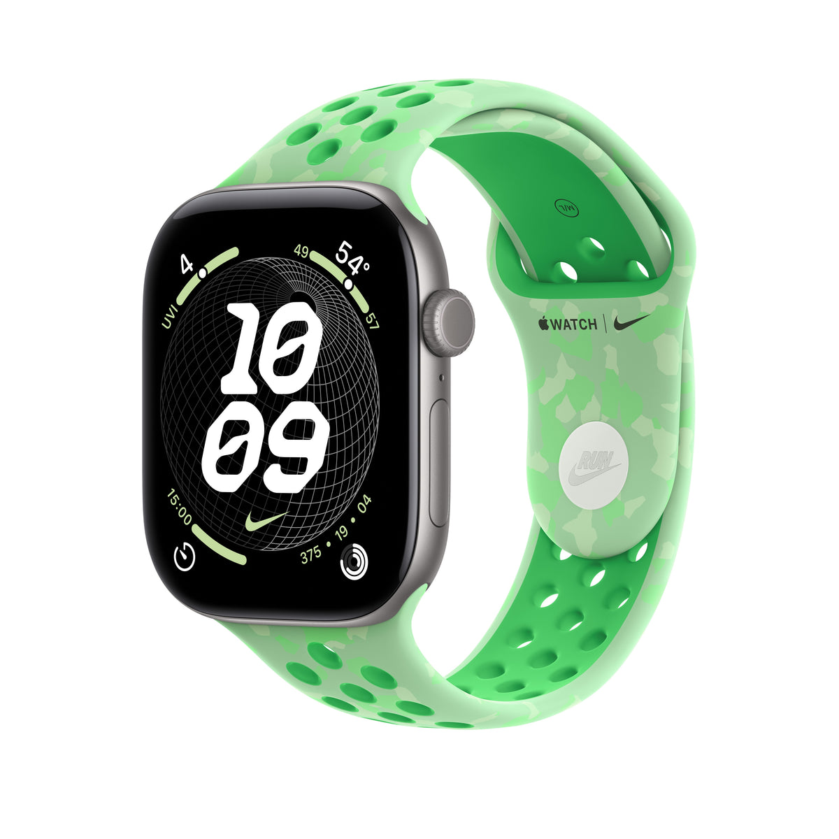 Apple Watch 46 mm – Športový remienok Nike – Zelená – S/M