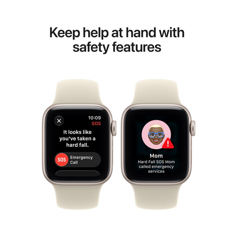 Apple Watch SE 3 GPS + Cellular 40 mm – hviezdna biela, športový remienok – Béžová – S/M