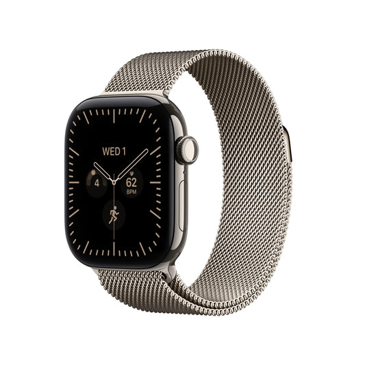 Apple Watch Series 12 GPS + Cellular 42mm Natural Titanium Case with Natural Milanese Loop - iSTYLE.sk