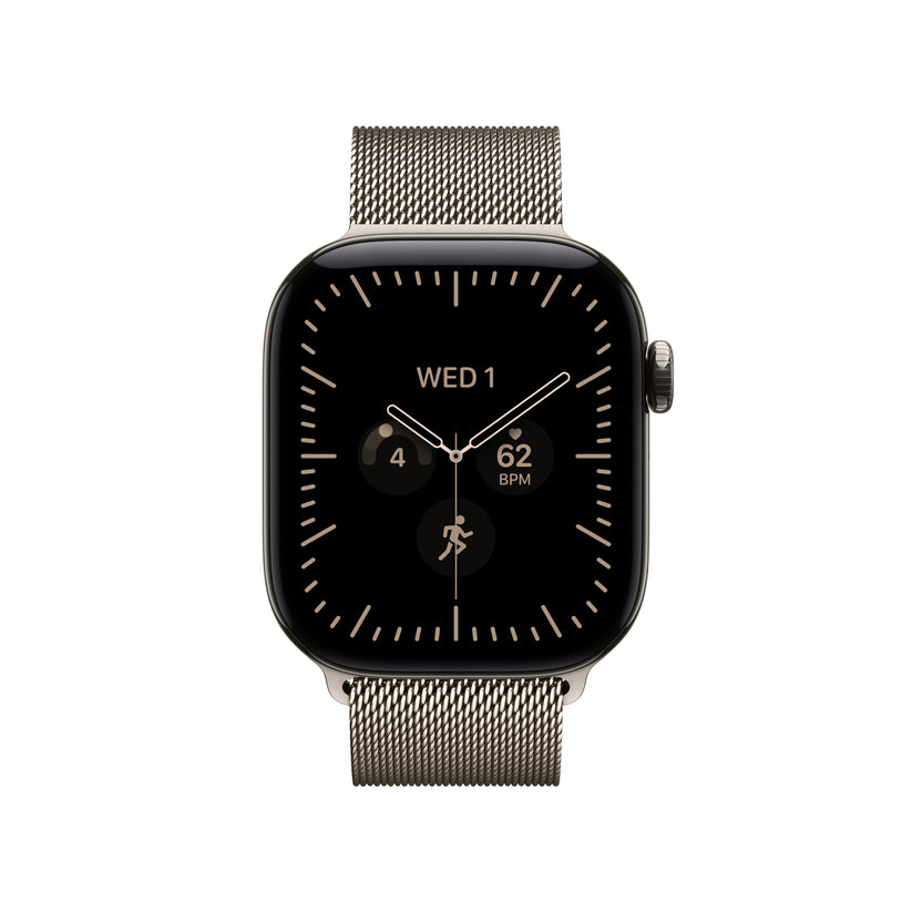 Apple Watch Series 12 GPS + Cellular 42mm Natural Titanium Case with Natural Milanese Loop - iSTYLE.sk