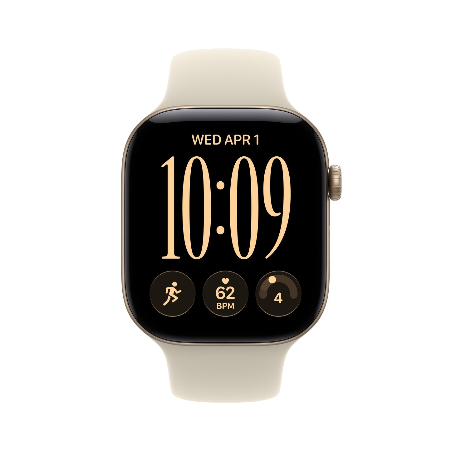Apple Watch Series 12 GPS + Cellular 46mm Light Gold Aluminium Case with Sand Sport Band - M/L - iSTYLE.sk