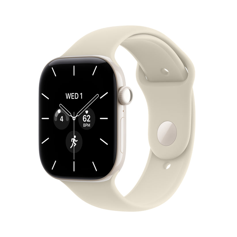 Apple Watch Series 12 GPS + Cellular 46mm Pearl White Ceramic Case with Sand Sport Band - S/M - iSTYLE.sk