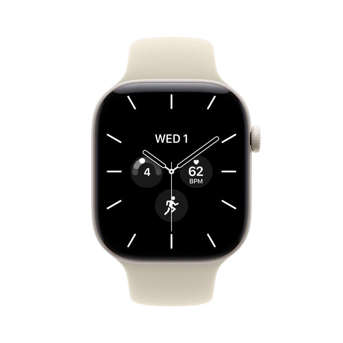Apple Watch Series 12 GPS + Cellular 46mm Pearl White Ceramic Case with Sand Sport Band - S/M - iSTYLE.sk