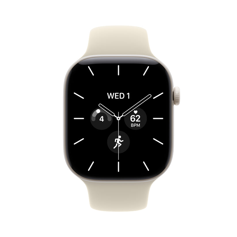 Apple Watch Series 12 GPS + Cellular 46mm Pearl White Ceramic Case with Sand Sport Band - S/M - iSTYLE.sk