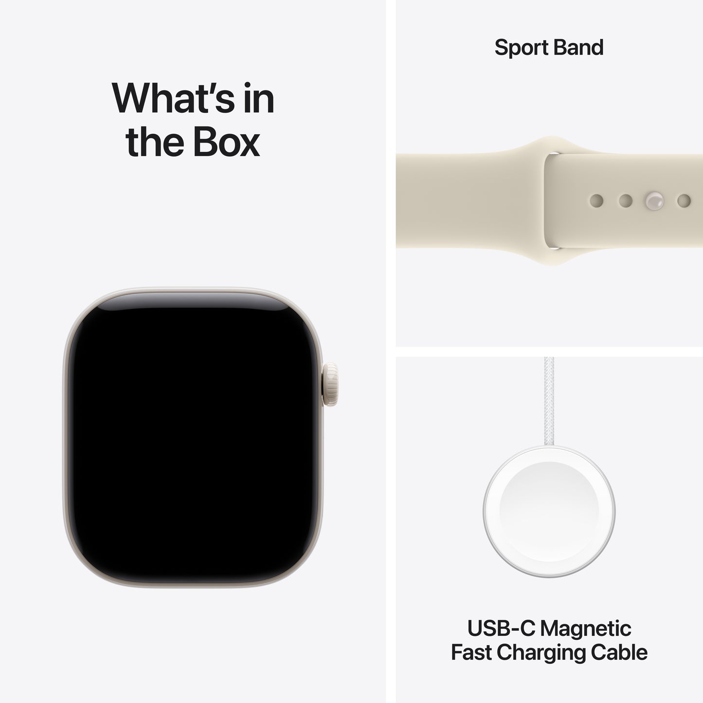 Apple Watch Series 12 GPS + Cellular 46mm Pearl White Ceramic Case with Sand Sport Band - S/M - iSTYLE.sk