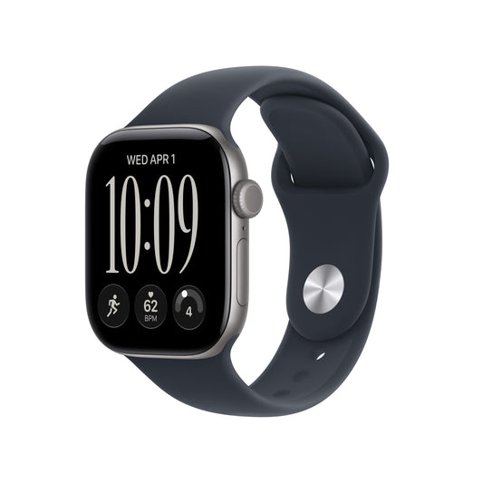 Apple Watch Series 12 GPS + Cellular 42mm Space Grey Aluminium Case with Navy Blue Sport Band - S/M - iSTYLE.sk