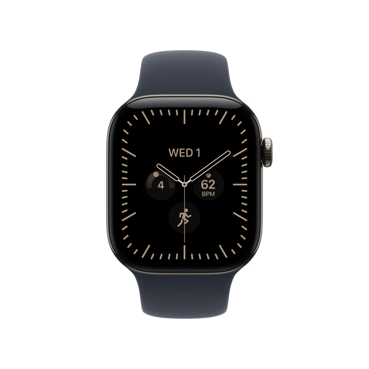 Apple Watch Series 12 GPS + Cellular 42mm Natural Titanium Case with Navy Blue Sport Band - M/L - iSTYLE.sk