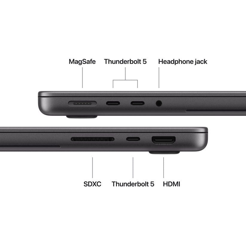 14-inch MacBook Pro with PROLED XDR Display: Apple M5 Max chip with 18-core CPU and 32-core GPU, 2TB SSD - Space Black - iSTYLE.sk