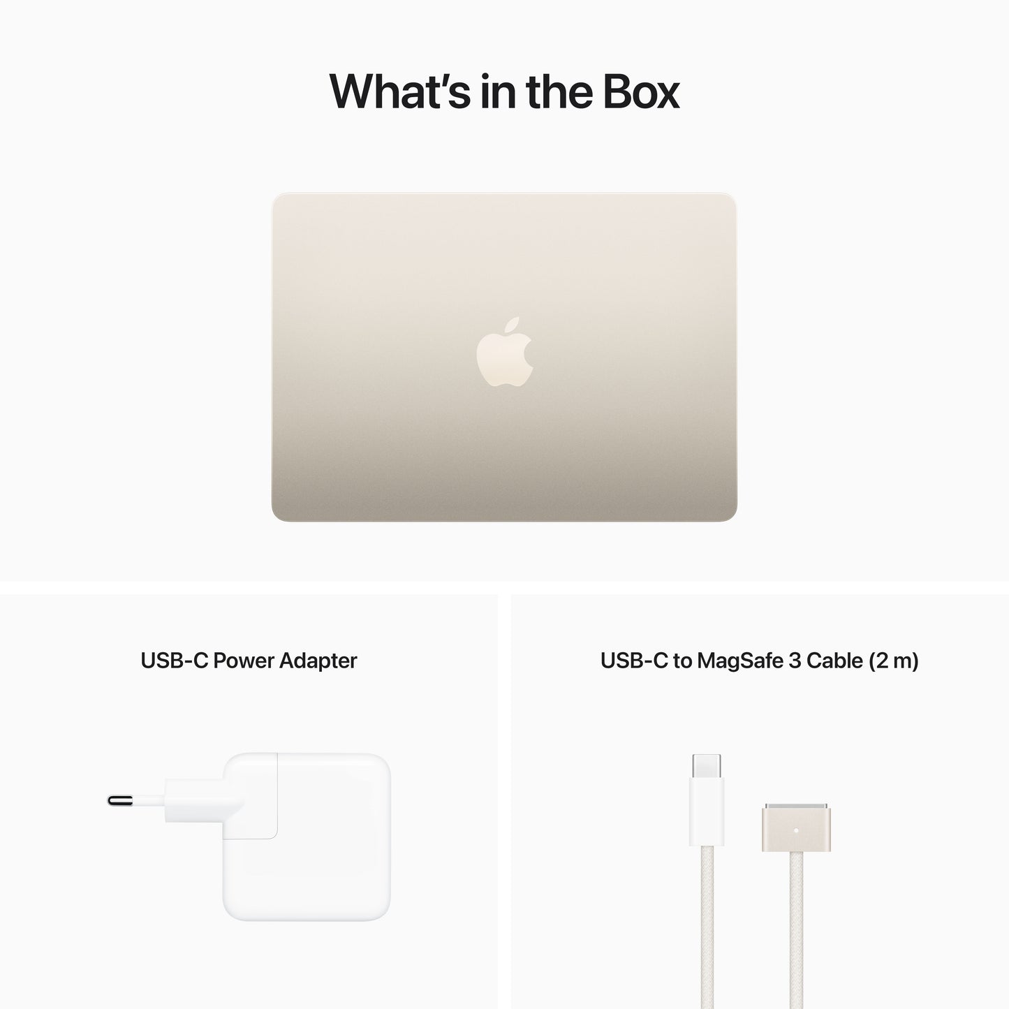 13-palcový MacBook Air: Apple M2 čip s 8‑jadrovým CPU a 8‑jadrovým GPU, 256GB SSD - Hviezdna biela (Otvorený) - iSTYLE SK