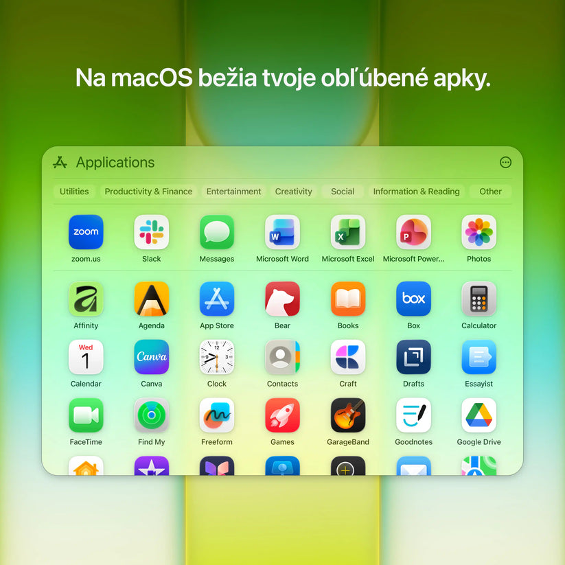 13-palcový MacBook Neo: Apple A18 Pro čip s 6‑jadrovým CPU a 5‑jadrovým GPU, Magic Keyboard s Touch ID, 512GB SSD - Citrus