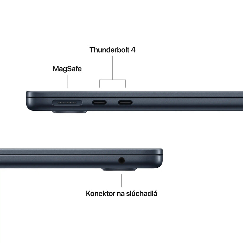 MacBook Air 13", Apple M5 čip, 10jadrové CPU, 10jadrové GPU, 16 GB, 1TB SSD, INT - Polnočná