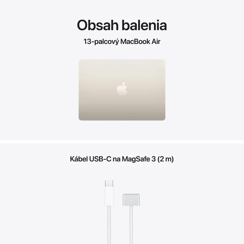 MacBook Air 13", Apple M5 čip, 10jadrové CPU, 10jadrové GPU, 16 GB, 4TB SSD, INT - Hviezdne biela