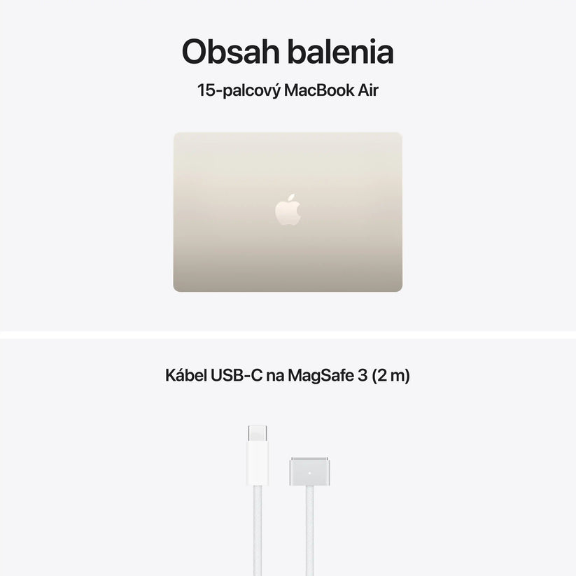 15-inch MacBook Air: Apple M5 chip with 10-core CPU and 10-core GPU, 512GB SSD - Starlight