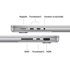 14-inch MacBook Pro: Apple M5 Pro chip with 15-core CPU and 16-core GPU, 2TB SSD - Silver