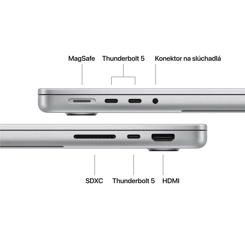 14-inch MacBook Pro: Apple M5 Pro chip with 15-core CPU and 16-core GPU, 2TB SSD - Silver