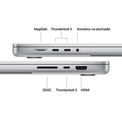 MacBook Pro 16", Displej s nanotextúrou, Apple M5 Max čip, 18jadrové CPU, 40jadrové GPU, 64 GB, 4TB SSD, SK - Strieborná