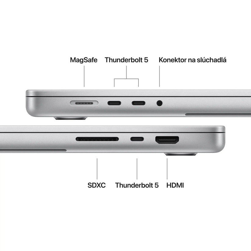 MacBook Pro 16", Displej s nanotextúrou, Apple M5 Max čip, 18jadrové CPU, 40jadrové GPU, 64 GB, 4TB SSD, SK - Strieborná