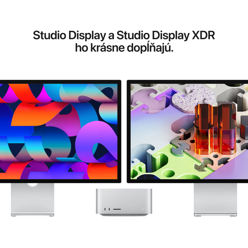 Mac Studio: Apple M5 Max čip s 18-jadrovým CPU a 40-jadrovým GPU, 128 GB jednotnej pamäte, 1TB SSD úložisko – strieborný