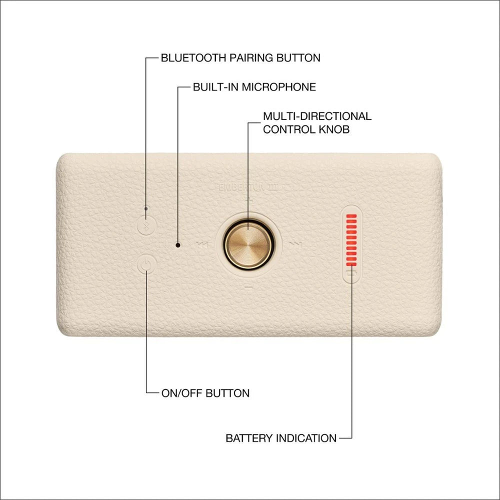 Marshall Emberton III - béžový - iSTYLE.sk