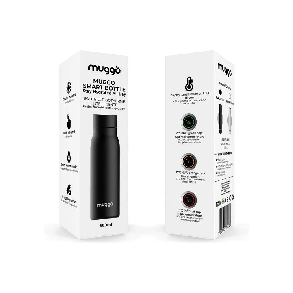 Muggo inteligentná termoska - biela