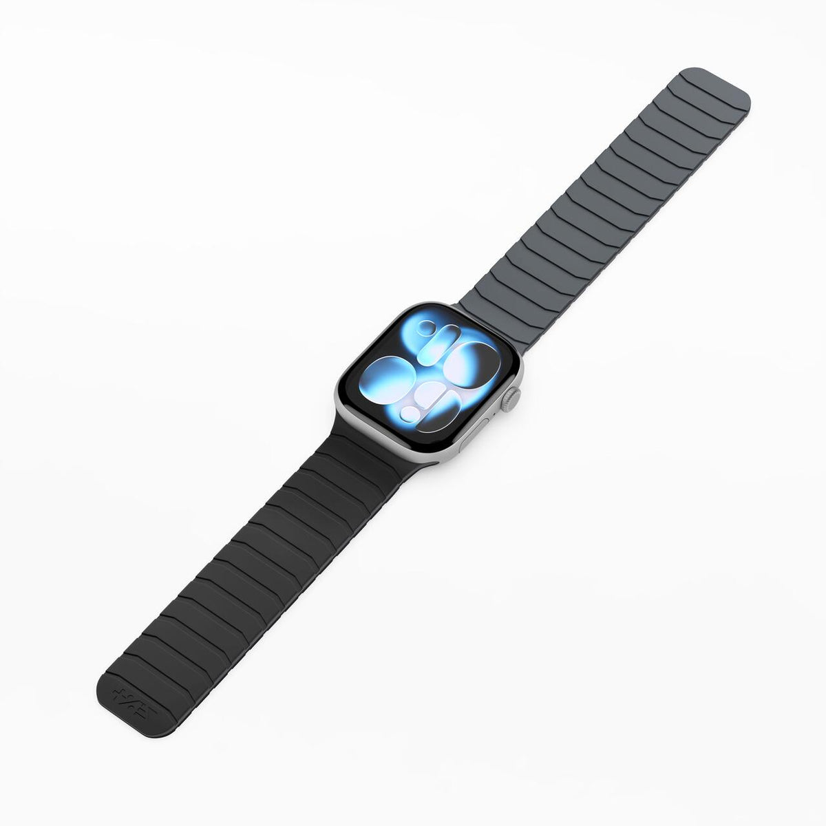 Magnetický remienok NextOne Magnetic Switch pre Apple Watch 38/40/41/42 mm – čierno-sivý