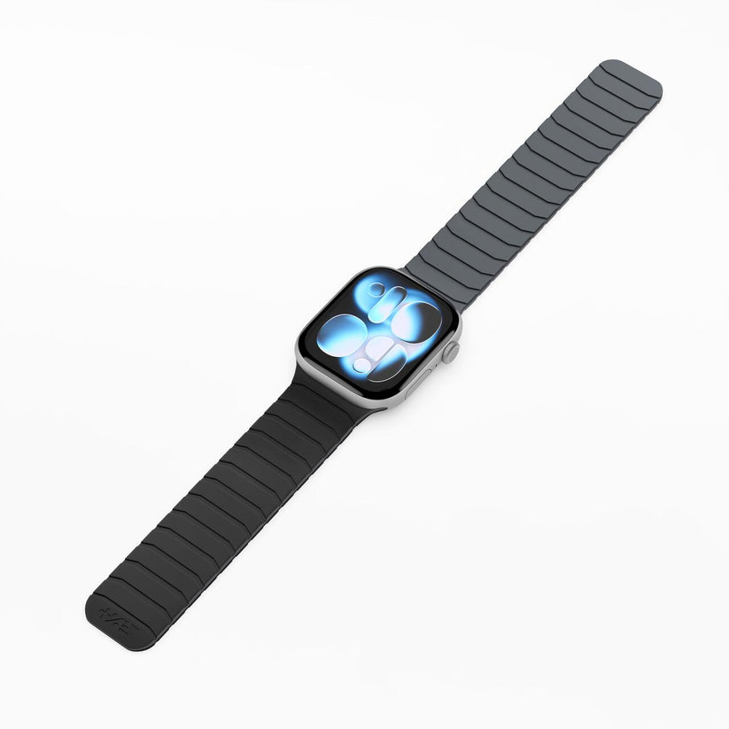 Magnetický remienok NextOne Magnetic Switch pre Apple Watch 38/40/41/42 mm – čierno-sivý