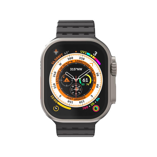 Silikónový remienok NextOne Silicone Strap pre Apple Watch 42/44/45/46/49 mm – čierny