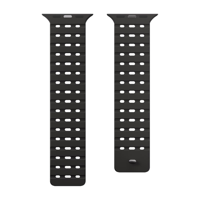 Silikónový remienok NextOne Silicone Strap pre Apple Watch 42/44/45/46/49 mm – čierny
