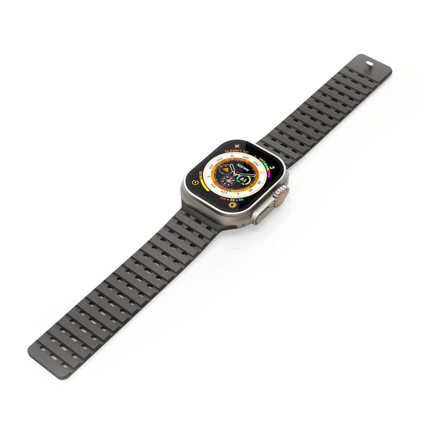 Silikónový remienok NextOne Silicone Strap pre Apple Watch 42/44/45/46/49 mm – čierny