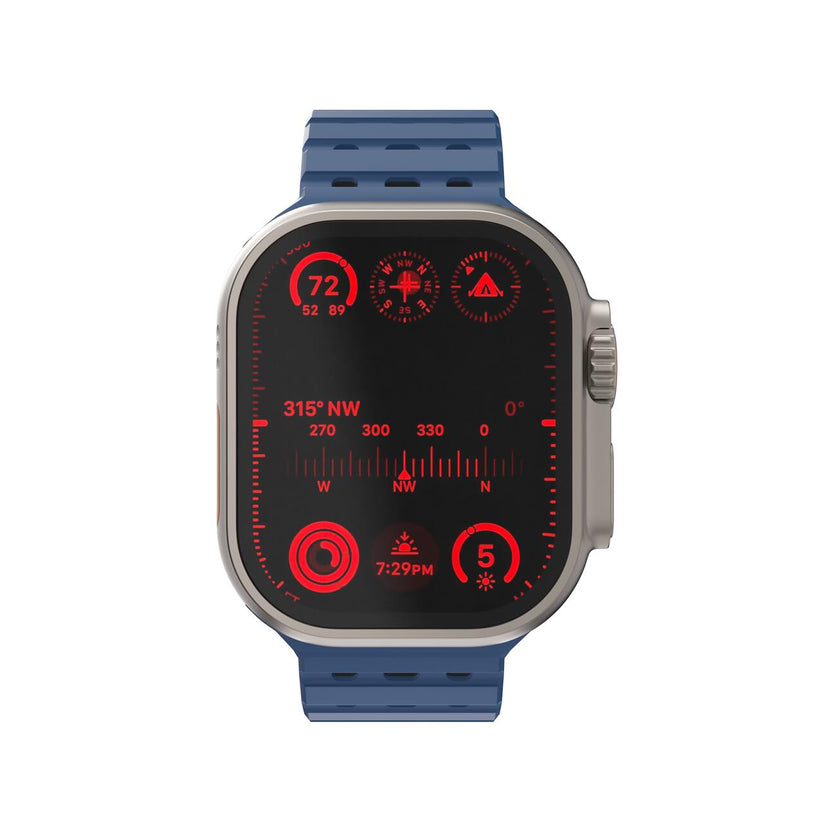 Silikónový remienok NextOne Silicone Strap pre Apple Watch 42/44/45/46/49 mm – modrý