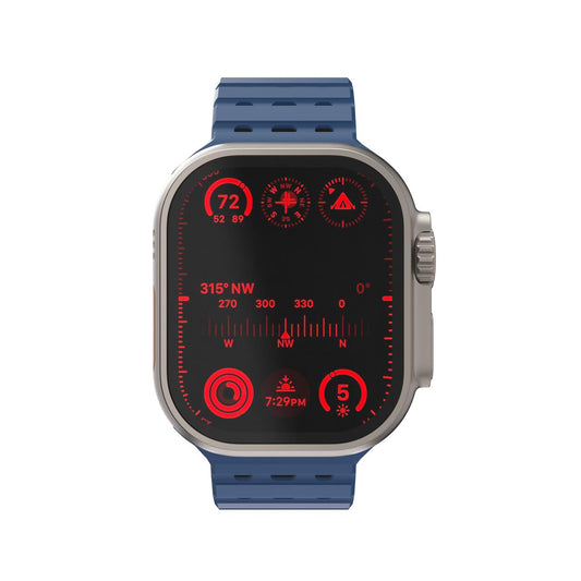 Silikónový remienok NextOne Silicone Strap pre Apple Watch 42/44/45/46/49 mm – modrý