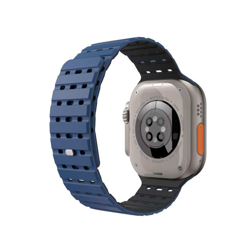 Silikónový remienok NextOne Silicone Strap pre Apple Watch 42/44/45/46/49 mm – modrý