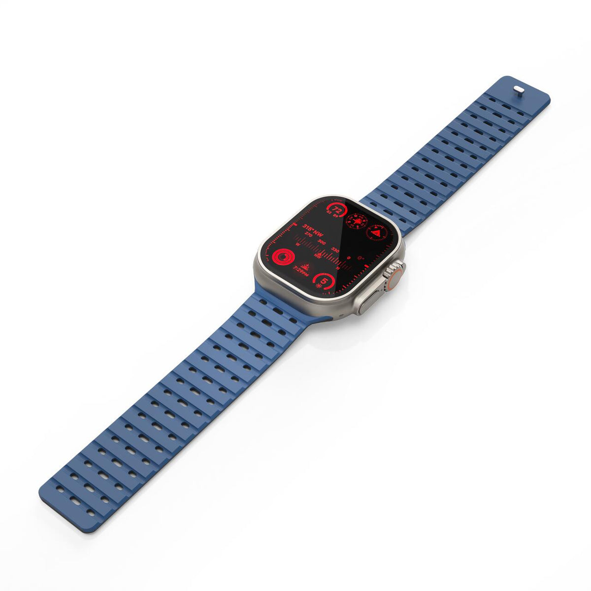 Silikónový remienok NextOne Silicone Strap pre Apple Watch 42/44/45/46/49 mm – modrý