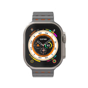 Silikónový remienok NextOne Silicone Strap pre Apple Watch 42/44/45/46/49 mm – sivo-oranžový - iSTYLE.sk