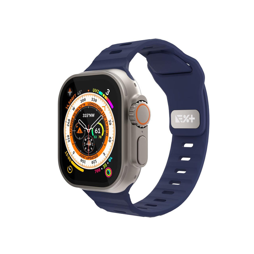 Silikónový remienok NextOne Silicone Active Band pre Apple Watch 42/44/45/46/49 mm – modrý