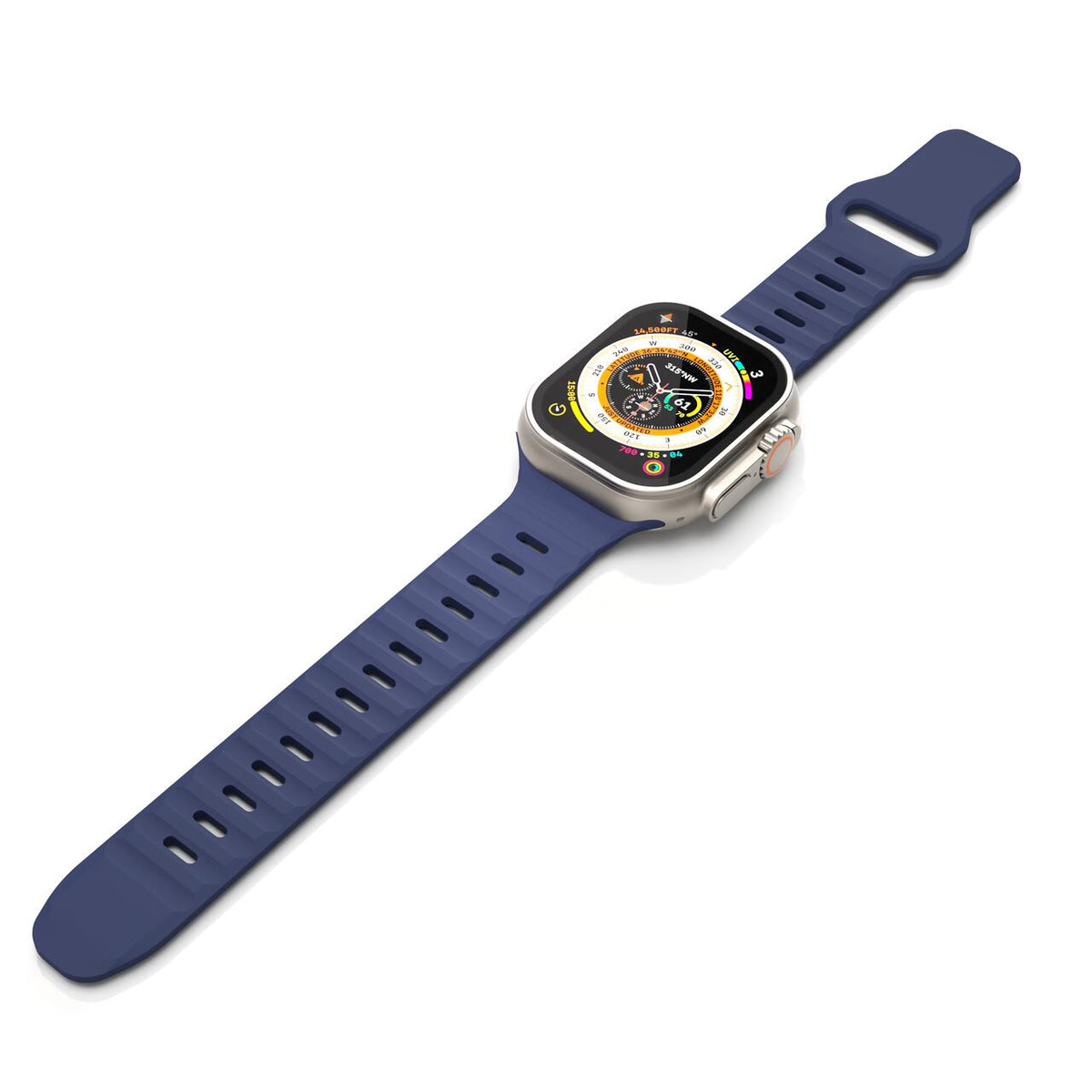 Silikónový remienok NextOne Silicone Active Band pre Apple Watch 42/44/45/46/49 mm – modrý