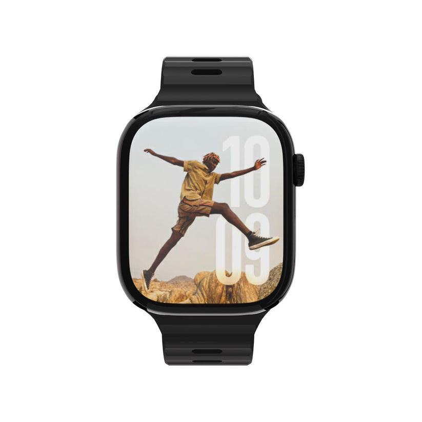 Silikónový remienok NextOne Silicone Active Band pre Apple Watch 38/40/41/42 mm – čierny