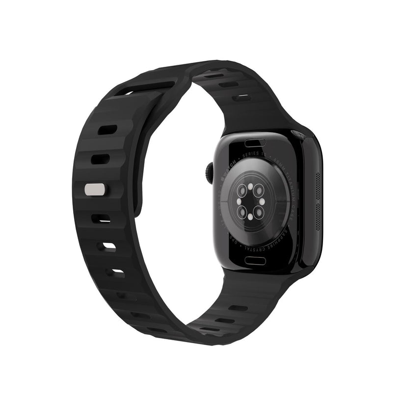 Silikónový remienok NextOne Silicone Active Band pre Apple Watch 38/40/41/42 mm – čierny