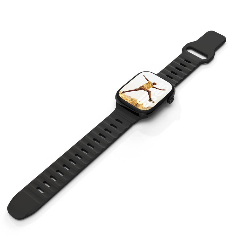 Silikónový remienok NextOne Silicone Active Band pre Apple Watch 38/40/41/42 mm – čierny