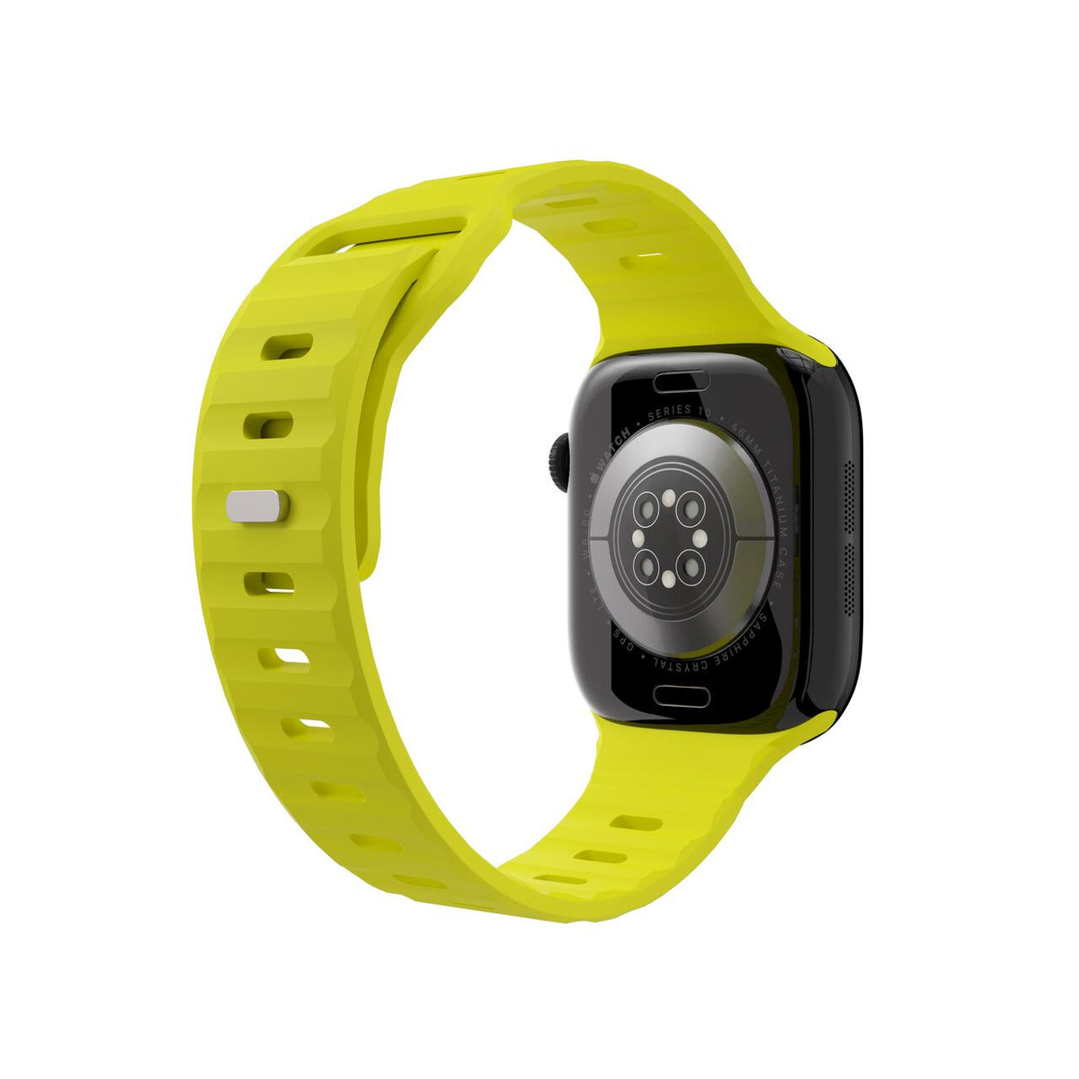 Silikónový remienok NextOne Silicone Active Band pre Apple Watch 38/40/41/42 mm – fluorescenčne žltý