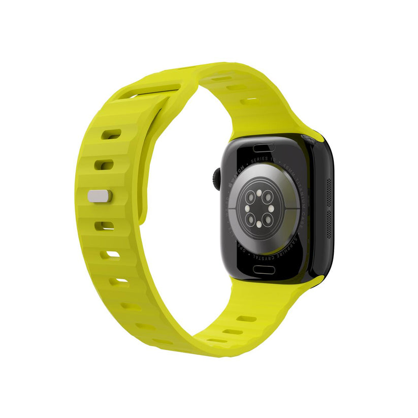 Silikónový remienok NextOne Silicone Active Band pre Apple Watch 38/40/41/42 mm – fluorescenčne žltý