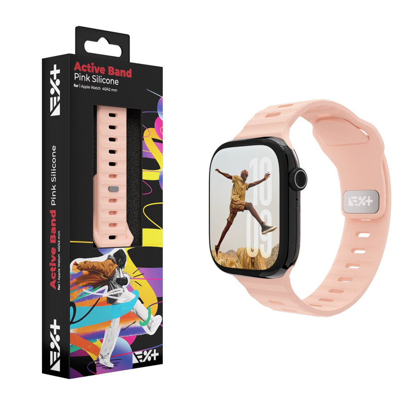 Silikónový remienok NextOne Silicone Active Band pre Apple Watch 38/40/41/42 mm – ružový