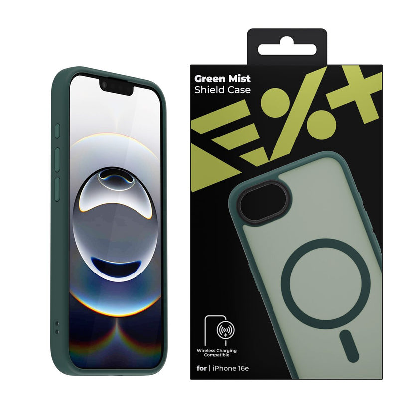 Kryt NextOne Mist Shield pre iPhone 16e / 17e – zelený