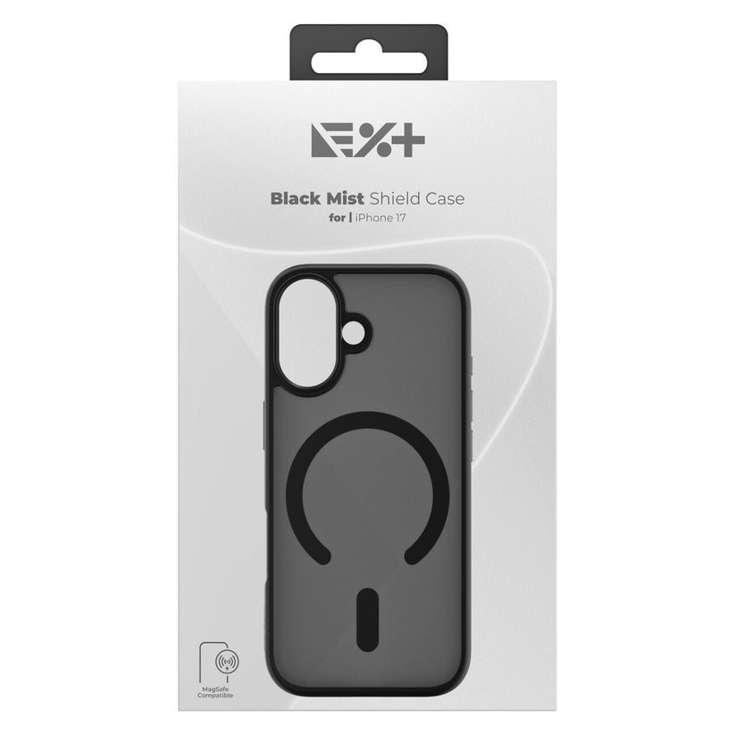Kryt NextOne Mist Shield pre iPhone 17 – čierny