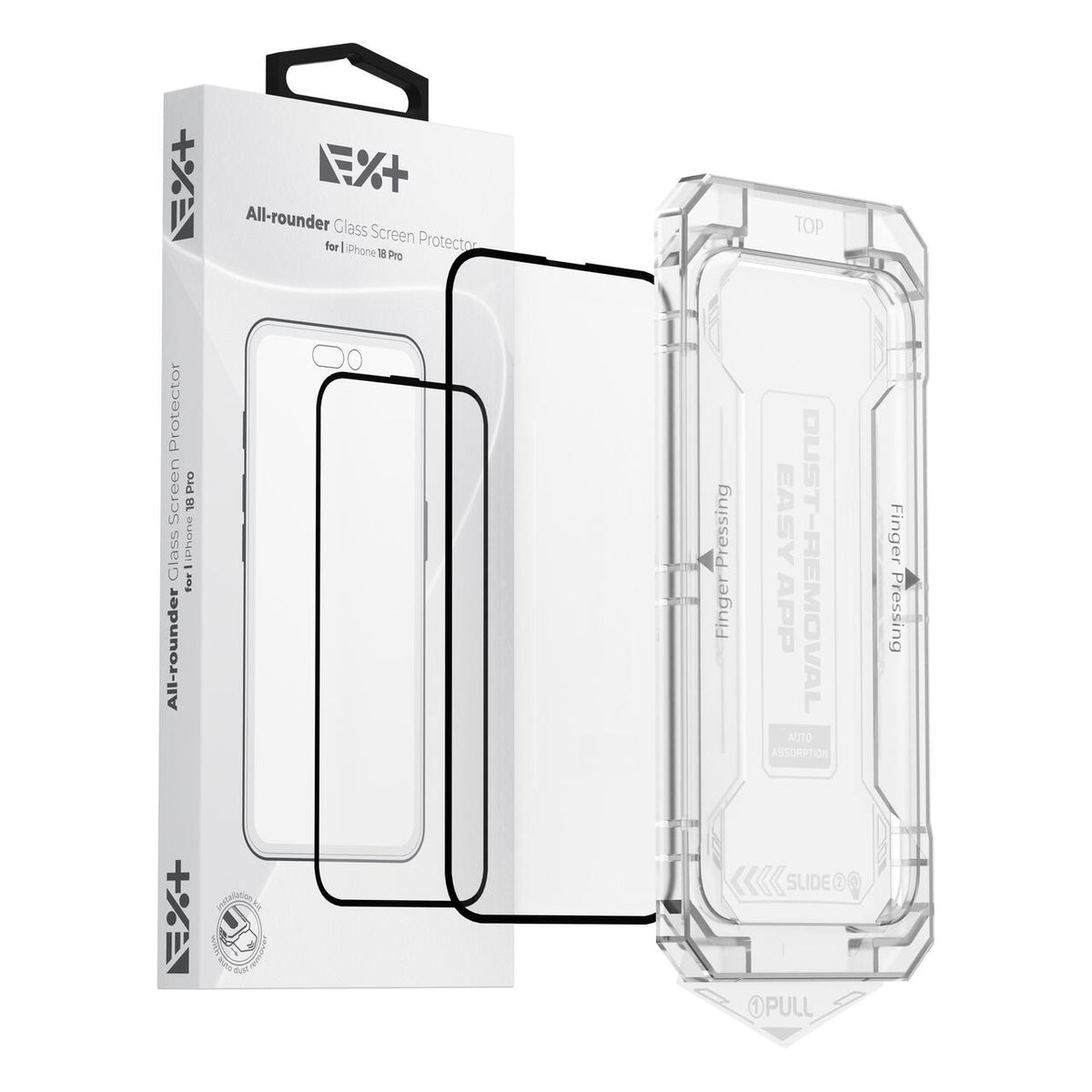 Ochranné sklo NextOne All-Rounder pre iPhone 18 Pro s inštalačnou sadou