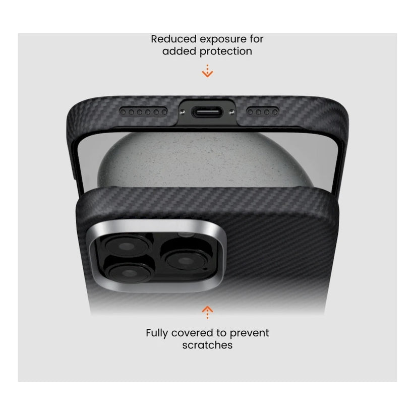 Kryt pre iPhone 16 Pro Max PitakaUltra-Slim - Black/Grey Twill - iSTYLE.sk